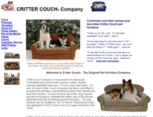 Tablet Screenshot of crittercouch.com